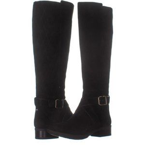 NWB DKNY Mattie Quilted Suede Knee-High Boots